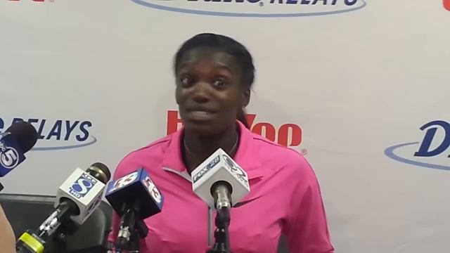 Dawn Harper on second-place finish in elite 100 hurdle race at 2013 Drake Relays смотреть онлайн