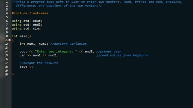 C++ Program: Find Sum, Difference, Product and Quotient of Two Numbers | C++ Basic | смотреть онлайн