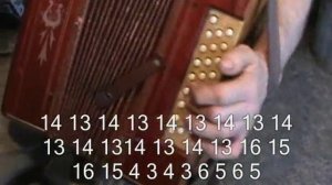 Чё те надо? ... с нотами в цифрах. Играй гармонь.