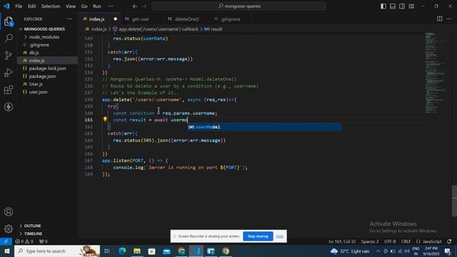 Model.deleteOne() in Node.js | Node.js Interview Questions | Basic-to-Advanced смотреть онлайн