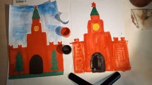 Рисование. Спасская башня часть2 (старший и подготовительный возраст)