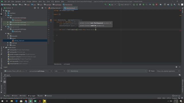 สอน Android Studio เบื้องต้น ด้วย Kotlin | เขียนแอพ #4 Toast ตัวอย่างการใช้งาน และอธิบาย context смотреть онлайн
