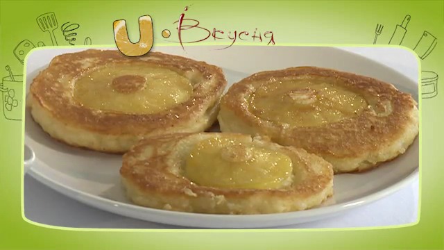 Пшенные пышки с яблоками