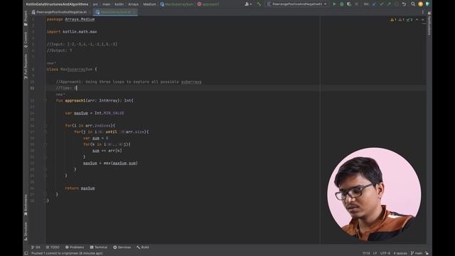 23.Maximum Subarray Sum | Kotlin | Arrays | Data Structures And Algorithms | Android смотреть онлайн