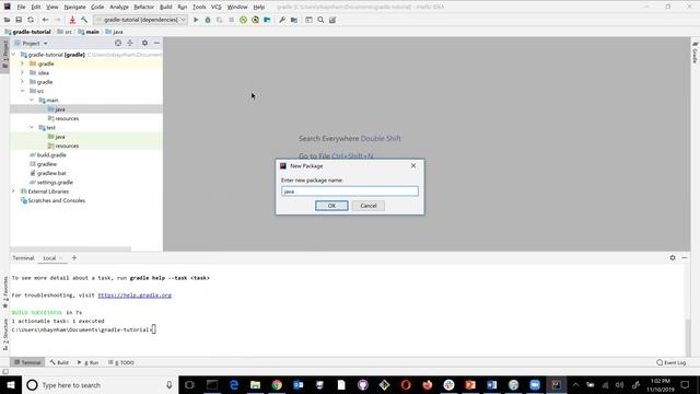 Create a Java Project with IntelliJ and Gradle смотреть онлайн