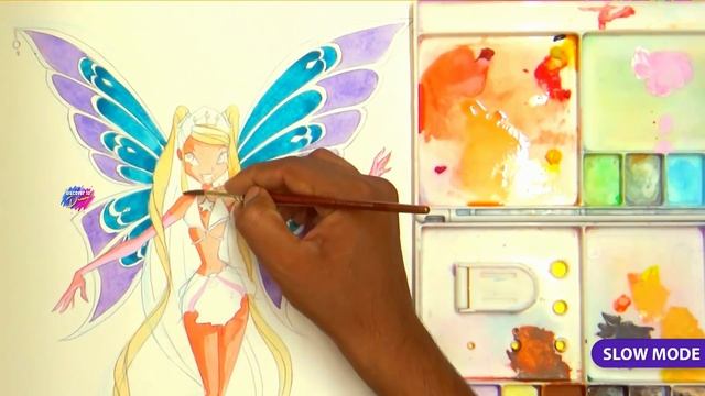 How To Draw #Stella #Enchantix From #winxclub | Slow Mode
