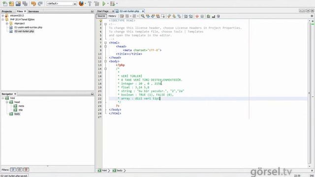 PHP EgitimSeti 06 String, Boolean, Array Veri Türü смотреть онлайн