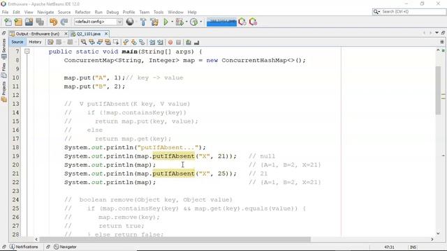 Default methods in the Map interface that ConcurrentMap uses. (enthuware.ocpjp.v8.2.1101) смотреть онлайн