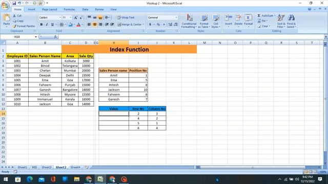 Index Function in excel in hindi смотреть онлайн