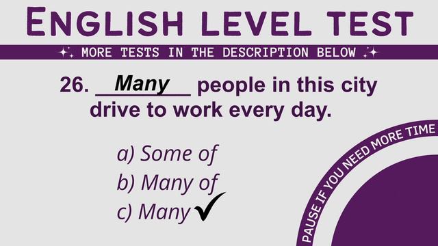 What's your English level? Take this test! Check your level in just 15 minutes! смотреть онлайн