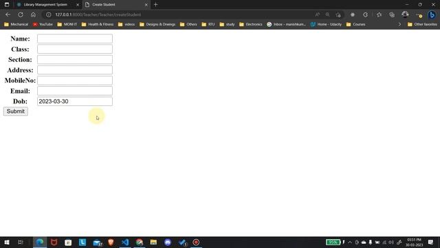 Django - ModelForm, StudentRegistration, Template, Form as table смотреть онлайн