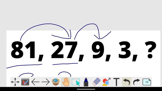 COMPLETE THE SERIES OF MISSING NUMBER 81, 27, 9, 3, ? смотреть онлайн