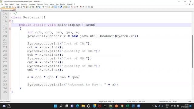 Java - Day 11 (in Telugu) - Some programs with input, process & output; (operator precedence). смотреть онлайн