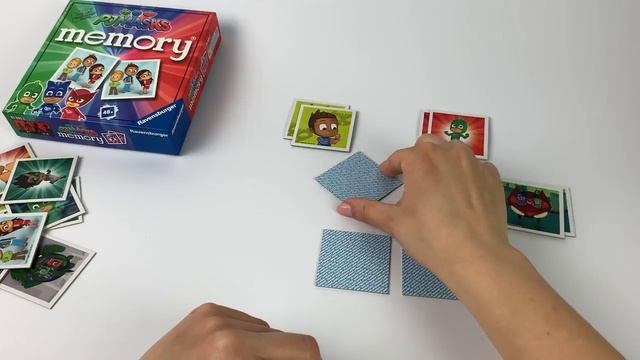 PJ Masks-Mini Memory | Matching pairs, classic memory game! By Ravensburger смотреть онлайн