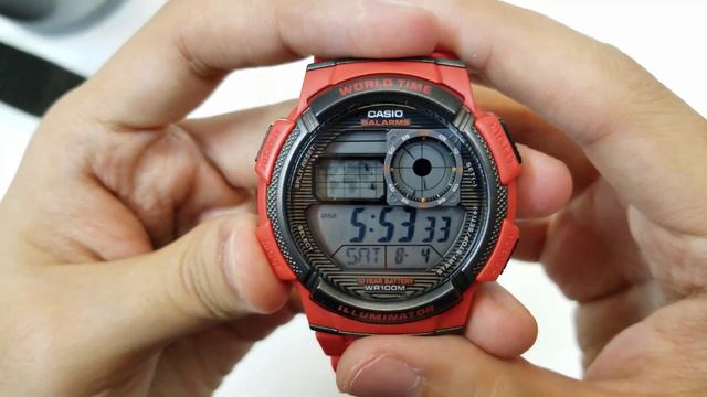 Casio Digital watch AE-1000W-4A смотреть онлайн