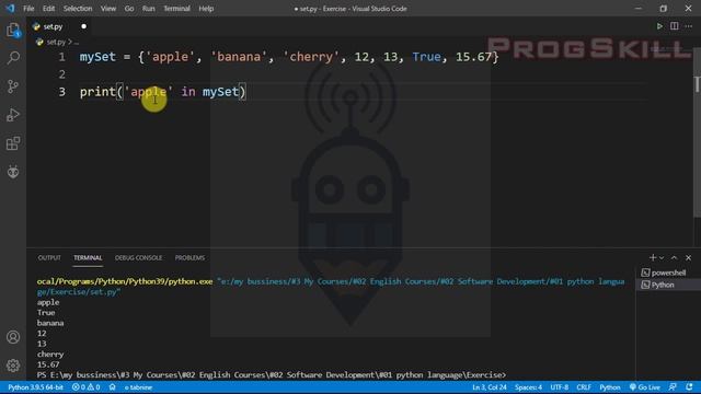 Set in python - python tutorial for beginners 9 смотреть онлайн