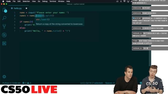 PYTHON TUTORIAL! - CS50 Live, EP. 63 смотреть онлайн