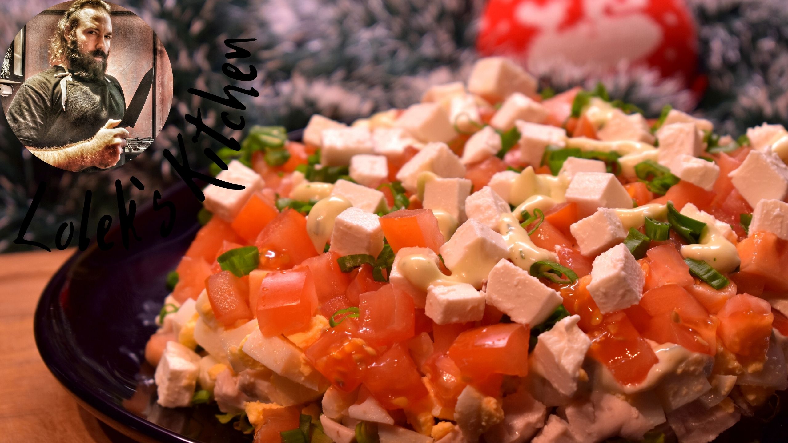 Разнообразь свой НОВОГОДНИЙ СТОЛ! Вкусный Салат с Куриной Грудкой и Сыром Фета.