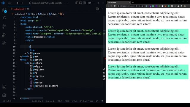 Pseudo Class VS Pseudo Elements - Easy Explanation - Hindi смотреть онлайн