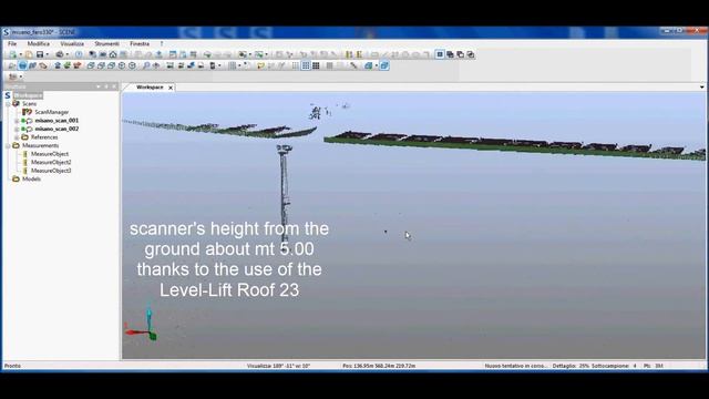 TEST RANGE FARO FOCUS 3D X330 WITH SCAN & GO SYSTEM AND LEVEL LIFT ROOF 23 IN MISANO WORLD CIRCUIT