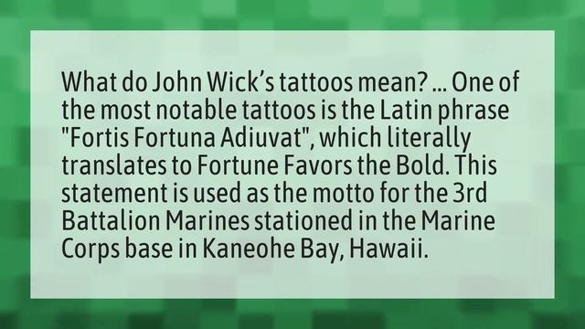 What do the tattoos on John Wick mean? смотреть онлайн