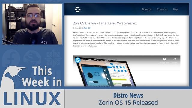 GParted 1.0, AMD Ryzen 3000, Zorin OS, Krita, HiddenWasp, Google Stadia | This Week in Linux 69 смотреть онлайн