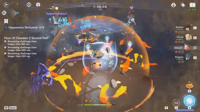 Spiral Abyss v1.3. Floor 12. 9*. 80lvl, Talents 6lvl | Genshin Impact смотреть онлайн