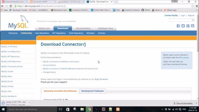 Intermediate Java Tutorial 3 (Eclipse): Installing XAMPP and Connector/j MySQL library for Java. смотреть онлайн