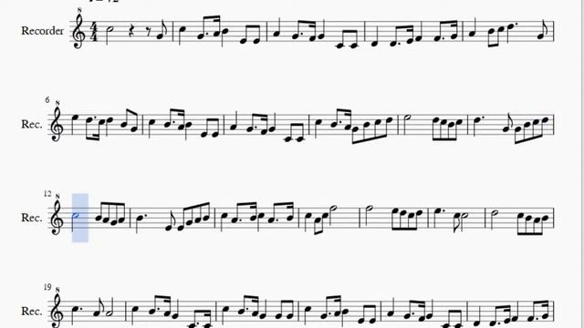 Recorder Sheet Music: How to play State Anthem of the Russian Federation смотреть онлайн