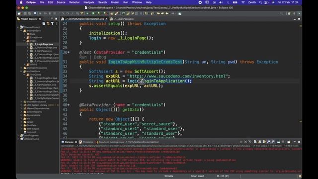 Selenium Framework - 17 (Use of multiple sets of data used for positive and negative testing) смотреть онлайн