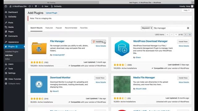WordPress File Manager #Wordpress смотреть онлайн