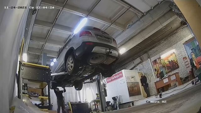 Установка защиты на KIA Sorento 2011 год. MOTODOR, арт. 01027 смотреть онлайн