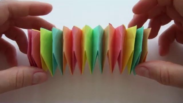 Оригами Калейдоскоп | Оригами Фейерверк | Динамическая игрушка из бумаги смотреть онлайн