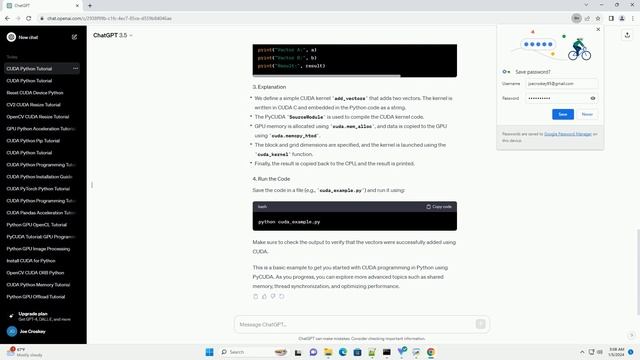 cuda python sample code смотреть онлайн