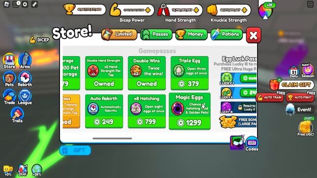 ЖЕСТКАЯ ПРОКАЧКА ПОДПИСЧИКА В ARM WRESTLE SIMULATOR смотреть онлайн