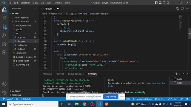 Restfull API # 5 || Form frontend in React смотреть онлайн
