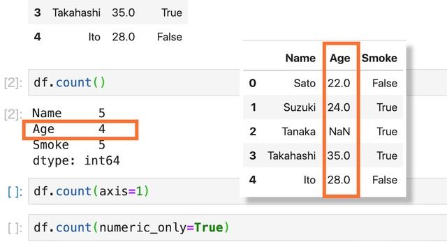 【毎日Python】Pythonでデータフレームの要素の個数を取得する方法｜count смотреть онлайн