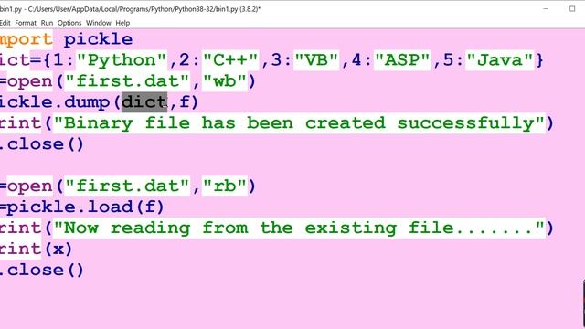 PYTHON TUTORIALS- Data File Handling-Binary file смотреть онлайн