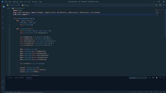 Python PyQt5 Application - Phonebook Manager смотреть онлайн