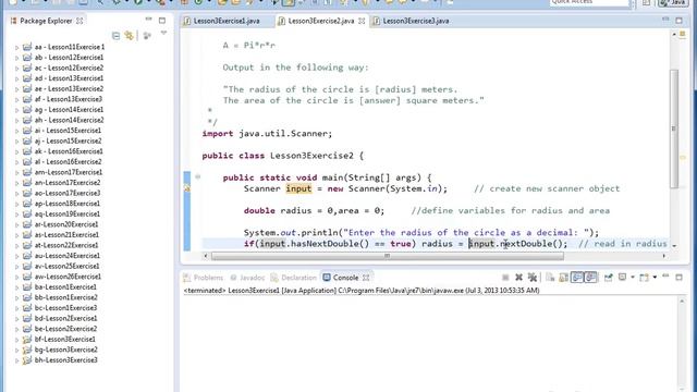 Learn Java - Exercise 03y - Practice Using Java Scanner Method смотреть онлайн