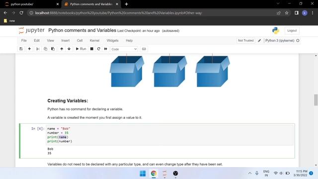 Variables and comments in python || part -2 || variables in python || comments in python смотреть онлайн