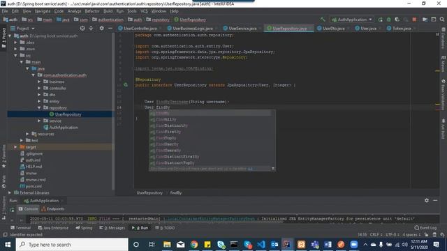 Spring Boot Tutorial | part 3 | User login authentication смотреть онлайн