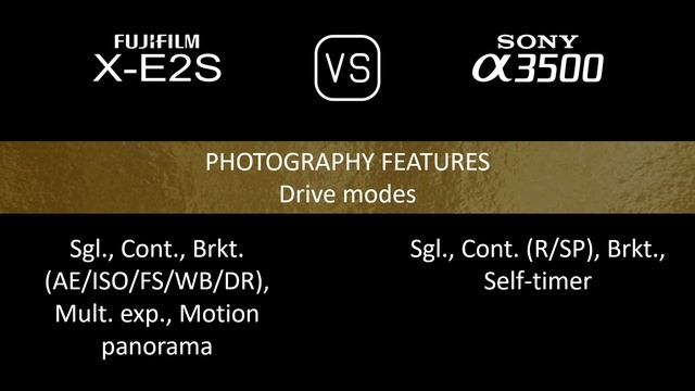Fujifilm X-E2S vs. Sony A3500: A Comparison of Specifications смотреть онлайн