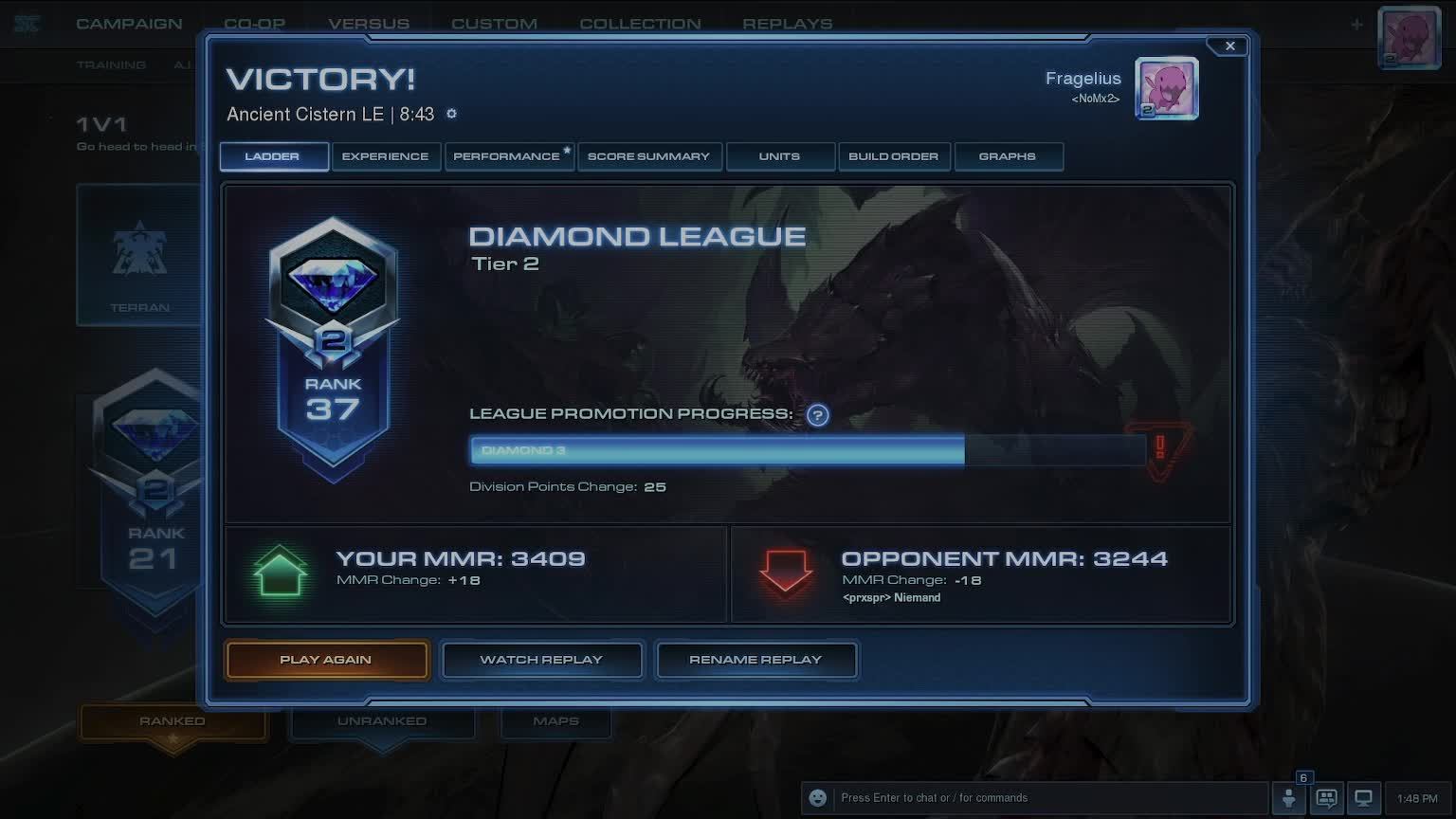 SC2 Zerg/ бюсь головой об потолок на ладдере Д2 смотреть онлайн