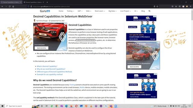 Desired Capabilities in Selenium Part - 1 | QO-BOX смотреть онлайн