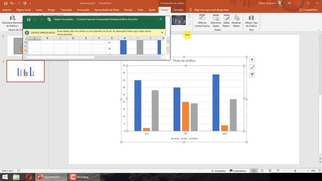 Como Atualizar gráfico do Excel no PowerPoint смотреть онлайн