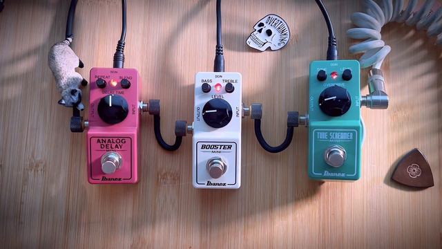 😎Ibanez mini series | TS mini | Boost mini | Analog delay mini(no talking) смотреть онлайн