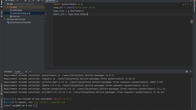 Python Project : Create url shorteners just in 4 lignes ofcode (tiny)#pythonprogramming#urlshortner смотреть онлайн