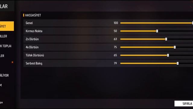 YENİ GÜNCELLEMEYE ÖZEL HASSASİYET AYARI !!! FUL KIRMIZI ? #freefire #freefiremax