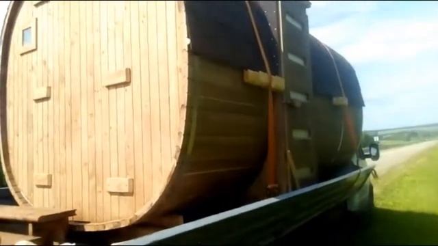 Квадро-баня «Лада» едет к заказчику смотреть онлайн